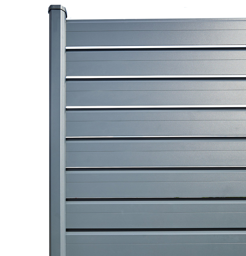 Clôture aluminium — profilés et lames